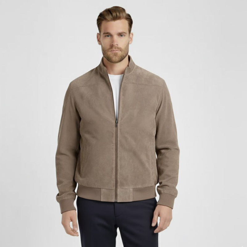 Eleganter Herren Blouson in Wildleder-Optik
