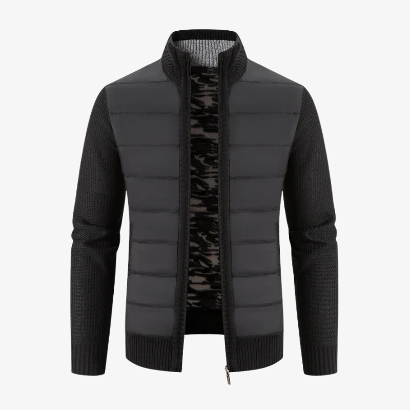 Harbour: Winter-Strickjacke mit Fleece-Futter & Merinowolle