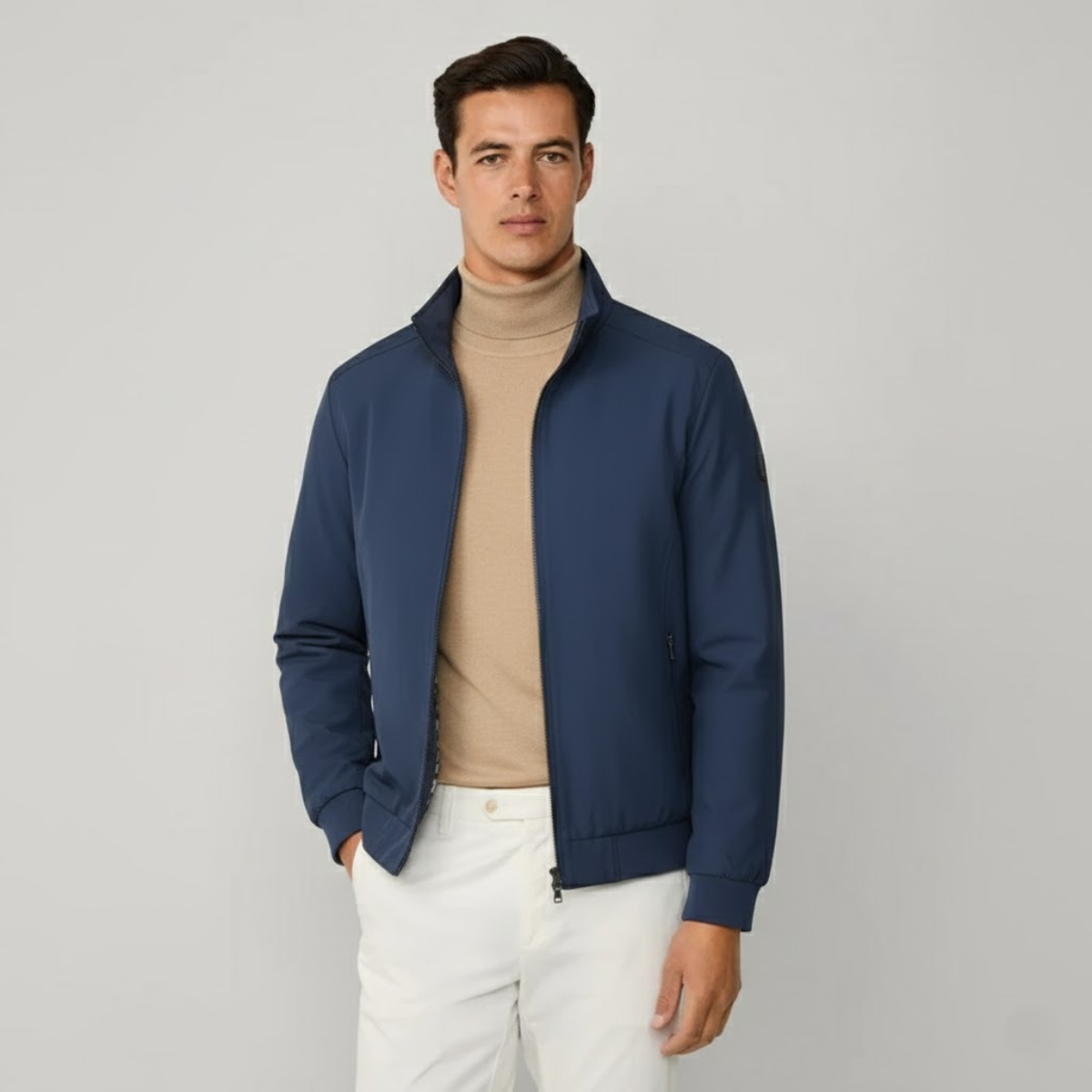 Wasserdichte Herren Allwetterjacke im Blouson-Stil