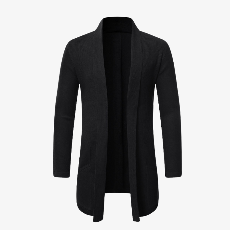 Elegante Herren Strickjacke mit offener Front